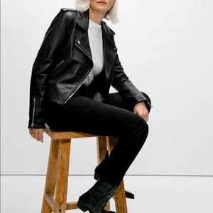 NWOT LTH JKT leather kas biker in black never been worn gorgeous